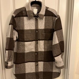 H&M- Plaid Shacket